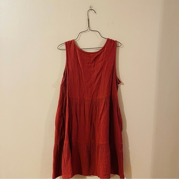 Maurice’s Rust Colored Button Front Dress - Picture 5 of 7